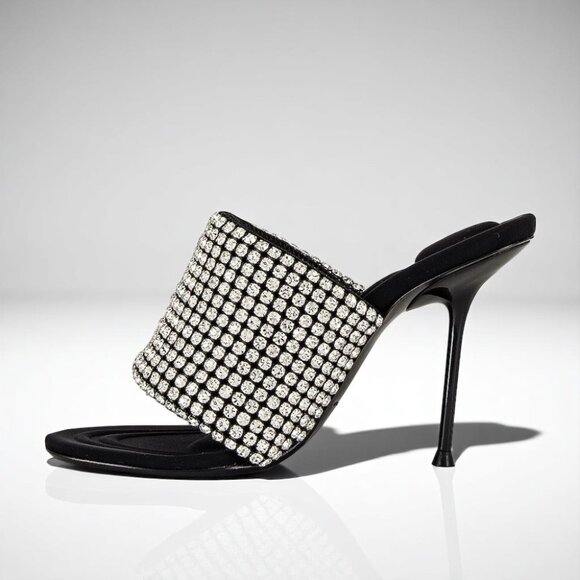 NIB Authentic Alexander Wang Sienna Crystal Slide Sandal - Picture 7 of 10